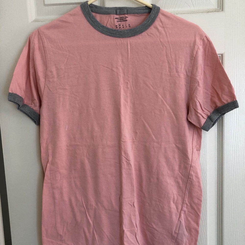 Mens Urban Outfitters pink t-shirt